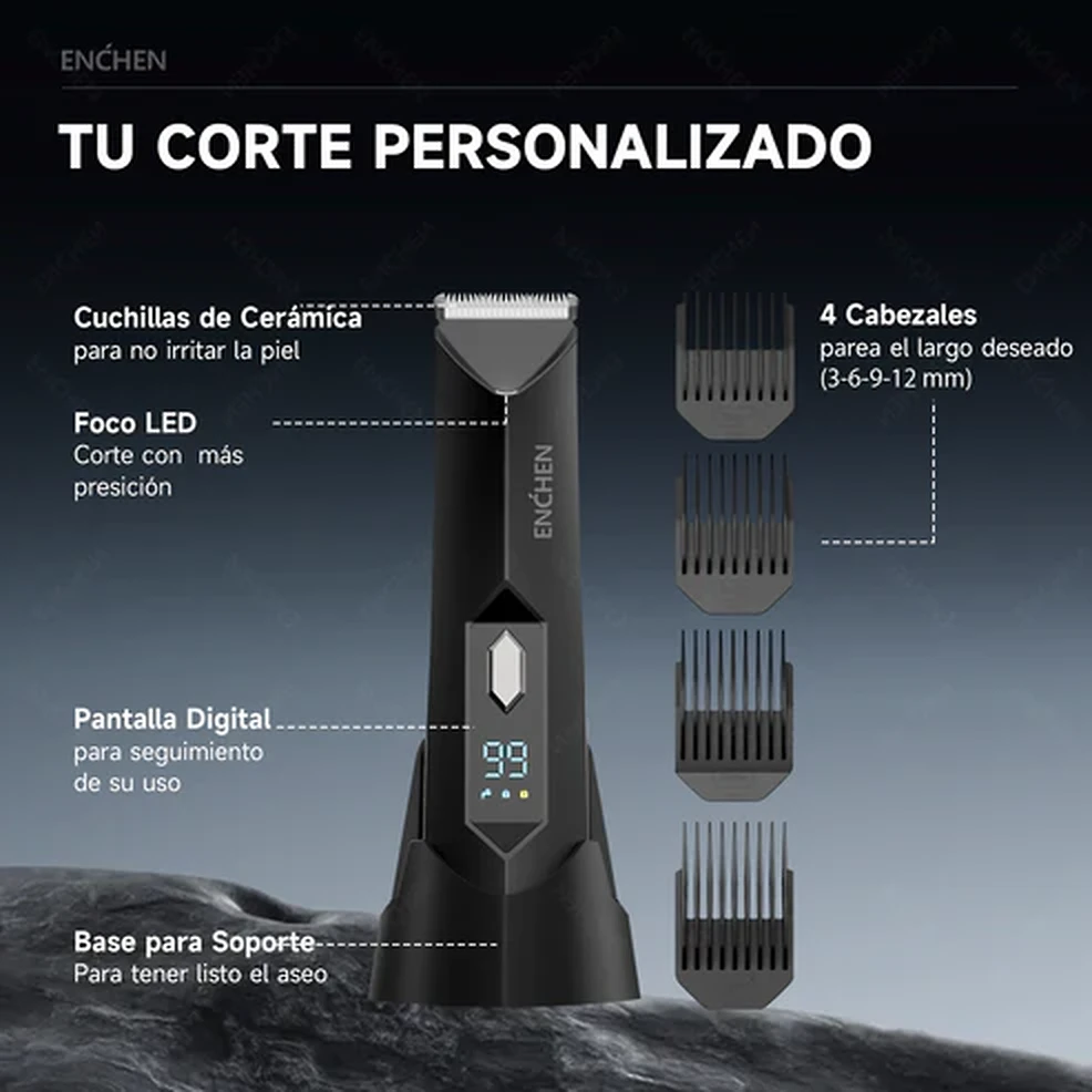 Enchen SPARK 2 - Recortadora Multifuncional Intimo - Imagen 19