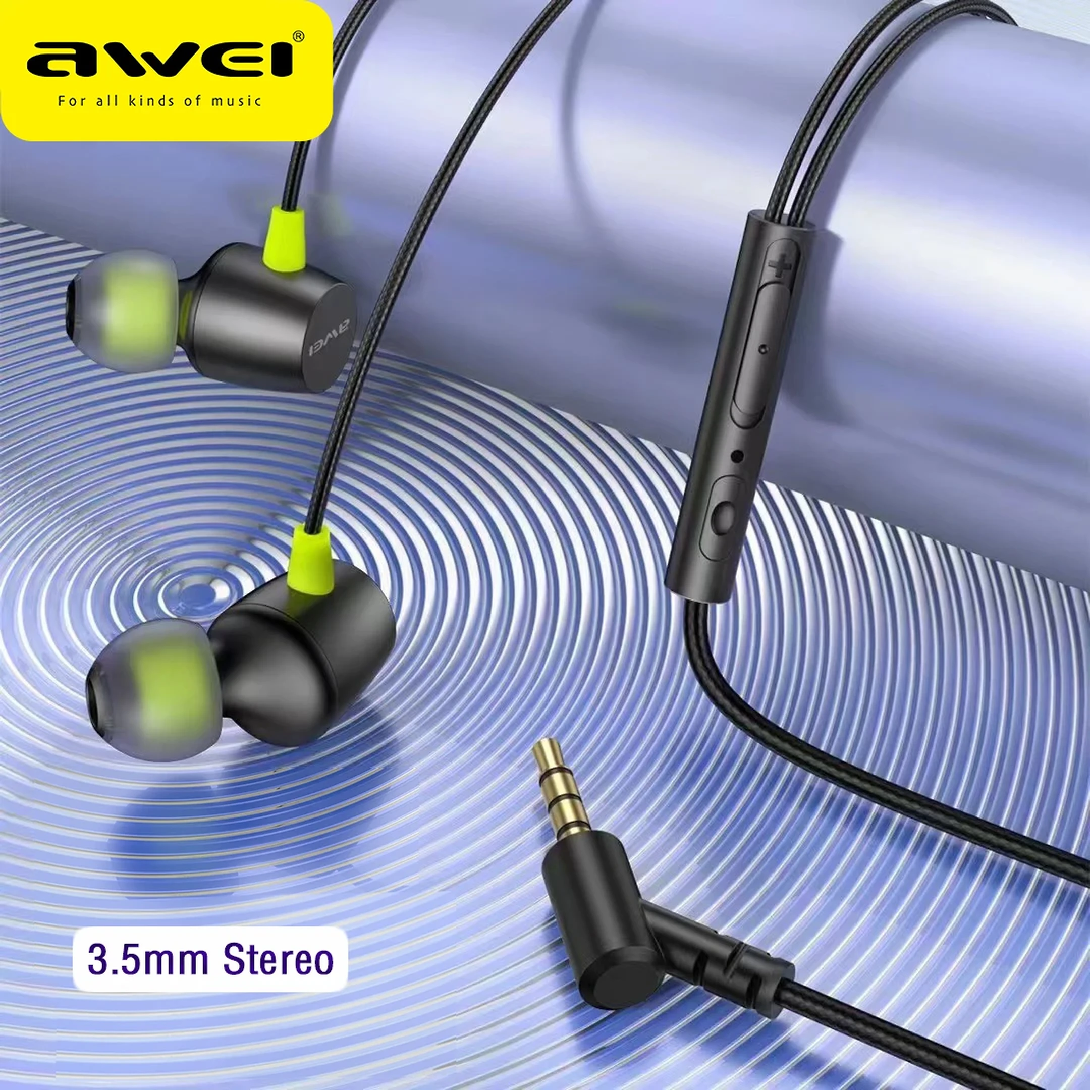 Auriculares Awei L5 3.5mm con cable - Imagen 4