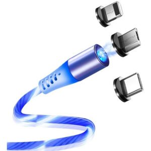 Cable Cargador Led Magnético 2a  360 Microusb Tipo C Ios