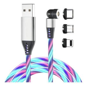 Cable Cargador Led Magnético 3a  /540° Microusb Tipoc Ios