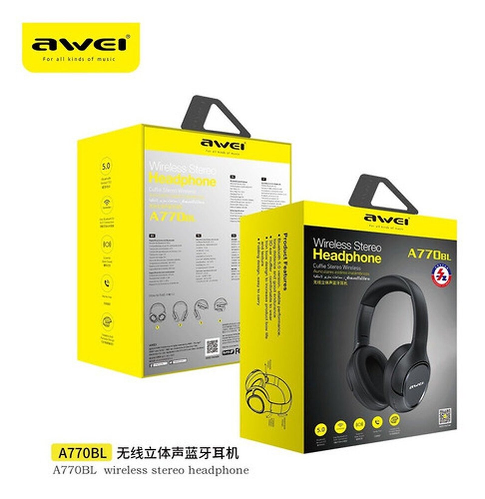 Audifonos Inalambricos Estereo A770bl Headphones - Imagen 2