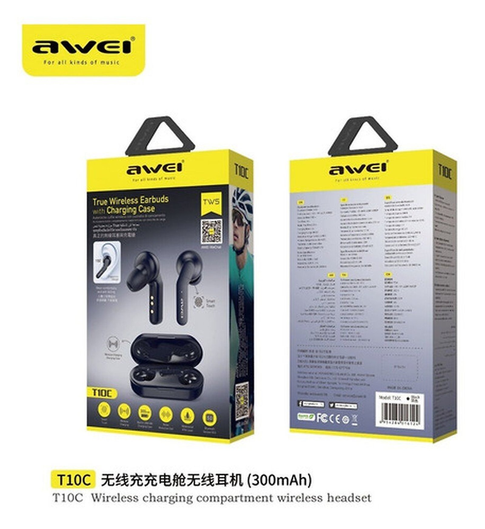 Auriculares True Wireless Con Estuche De Carga Inalámbrica T10C - Imagen 2
