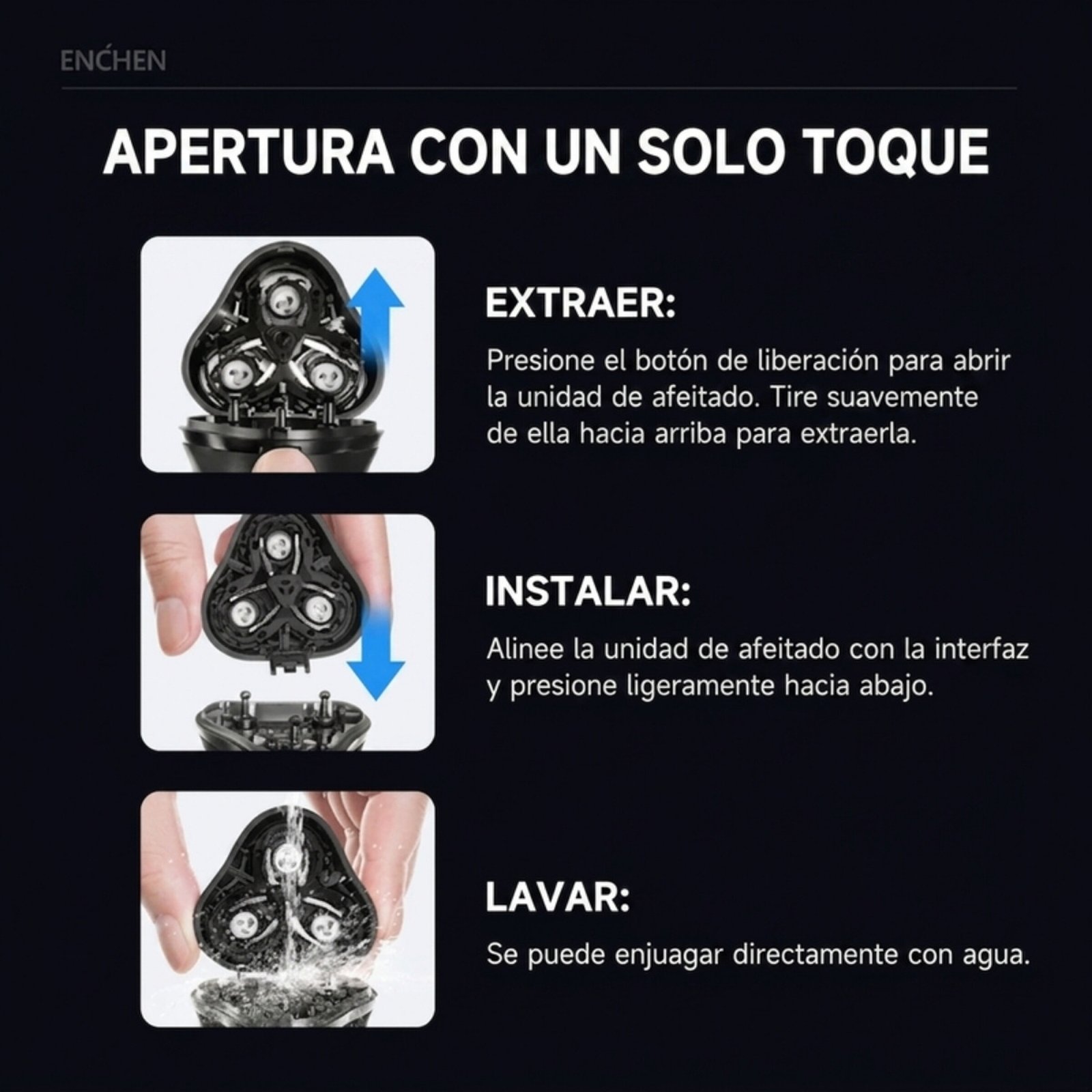 Afeitadora Blackstone 8 Enchen - Gris - Imagen 10