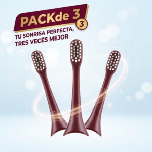 Pack X 3 / Repuesto Cepillo Electrico Sonico - Aurora T + Rojo