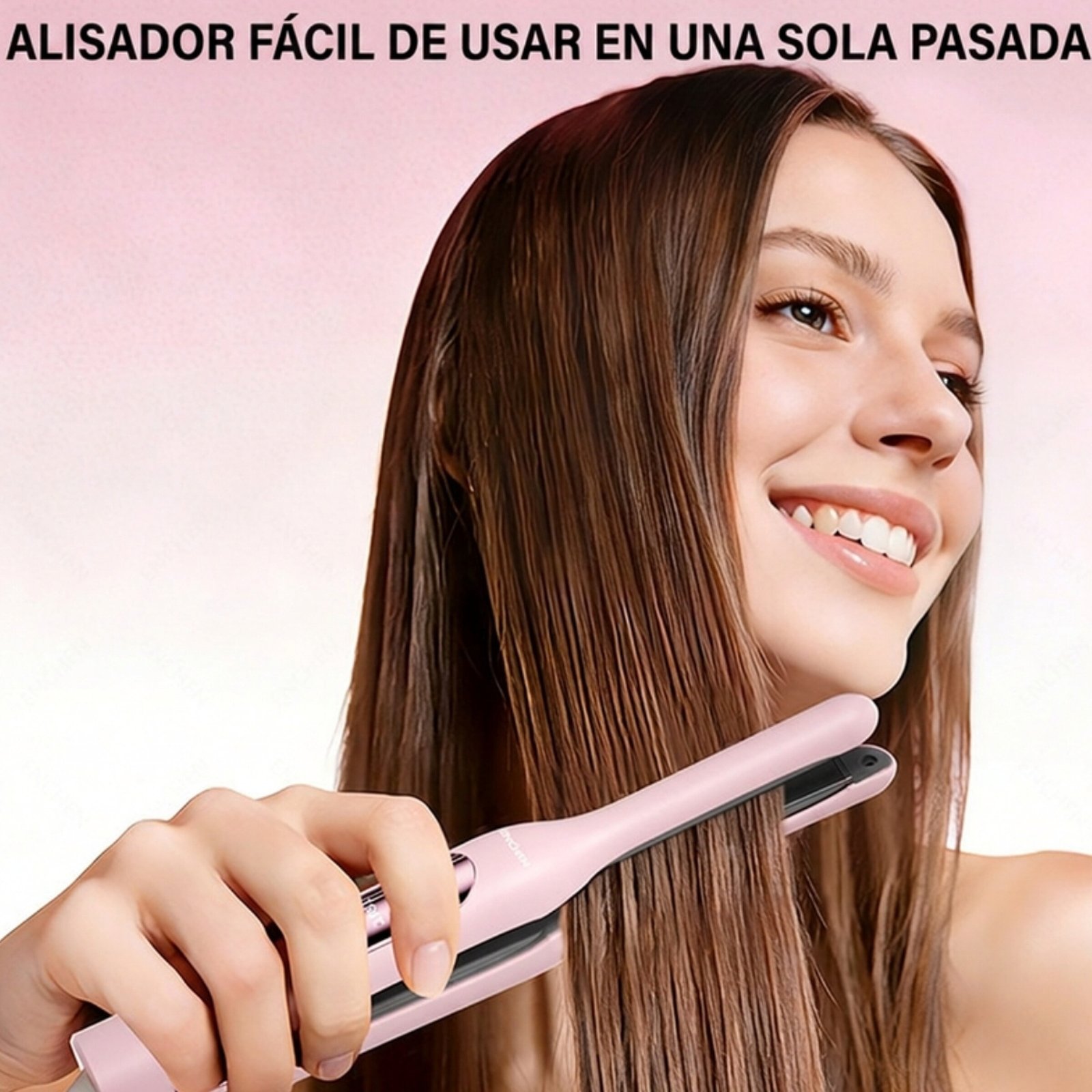 Plancha alisadora de cabello Enchen H10 - Rosado - Imagen 3
