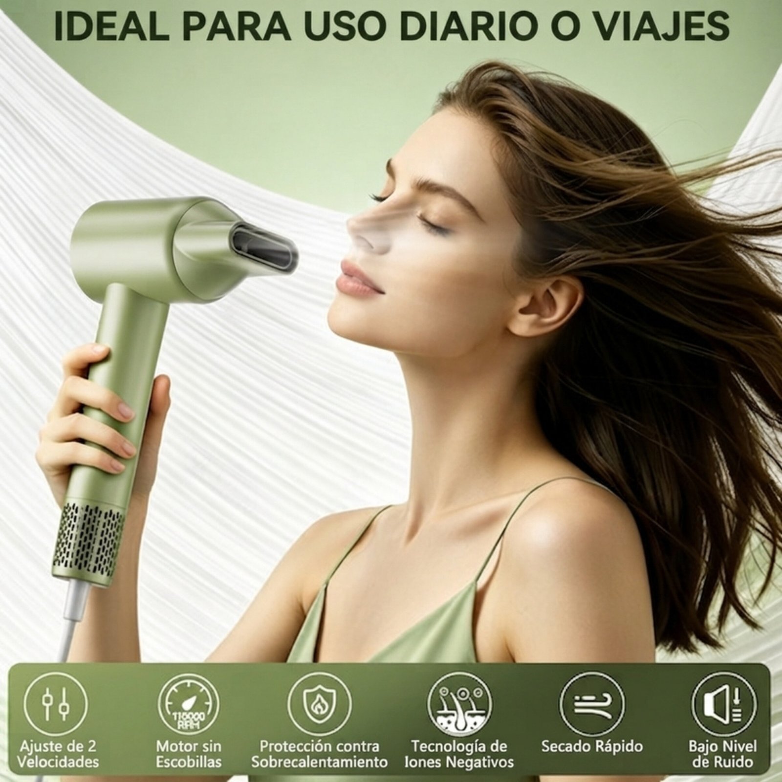Secadora de Alta velocidad Enchen Air 8 - Verde - Imagen 3