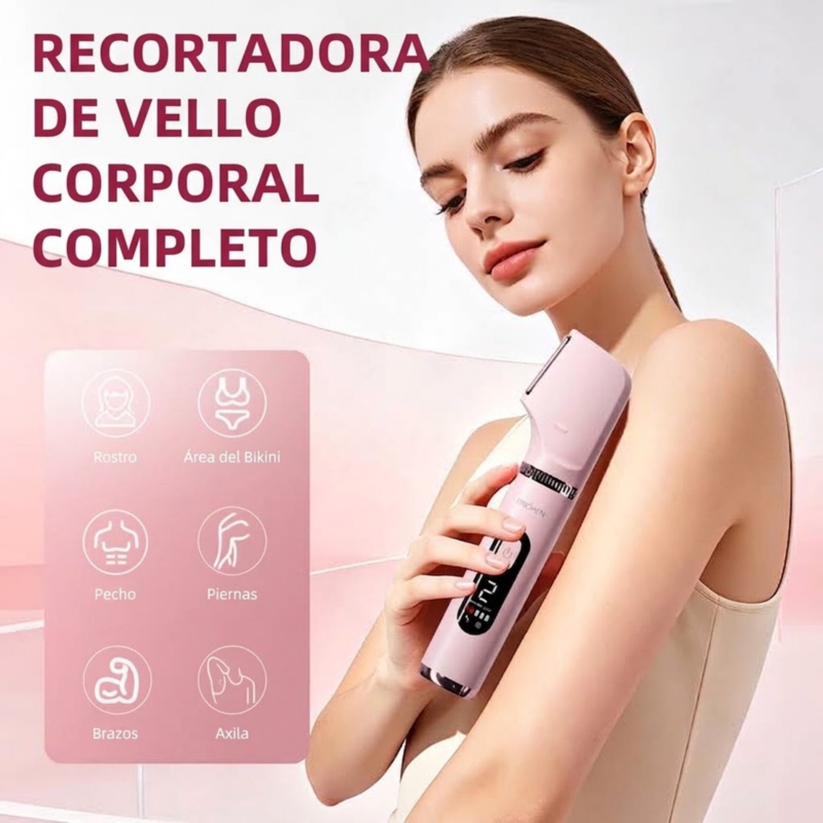 Depiladora multifuncional Enchen A7 Plus - Rosado - Imagen 3