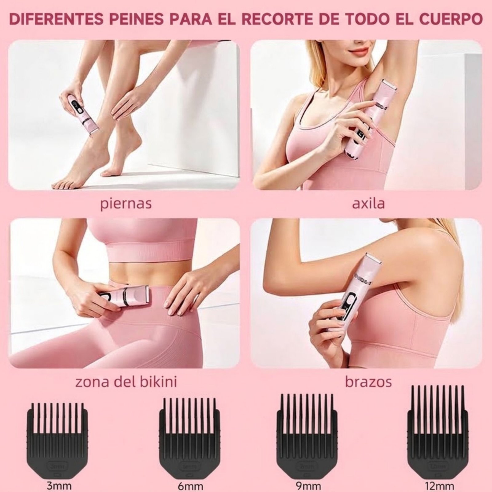 Depiladora multifuncional Enchen A7 Plus - Rosado - Imagen 5