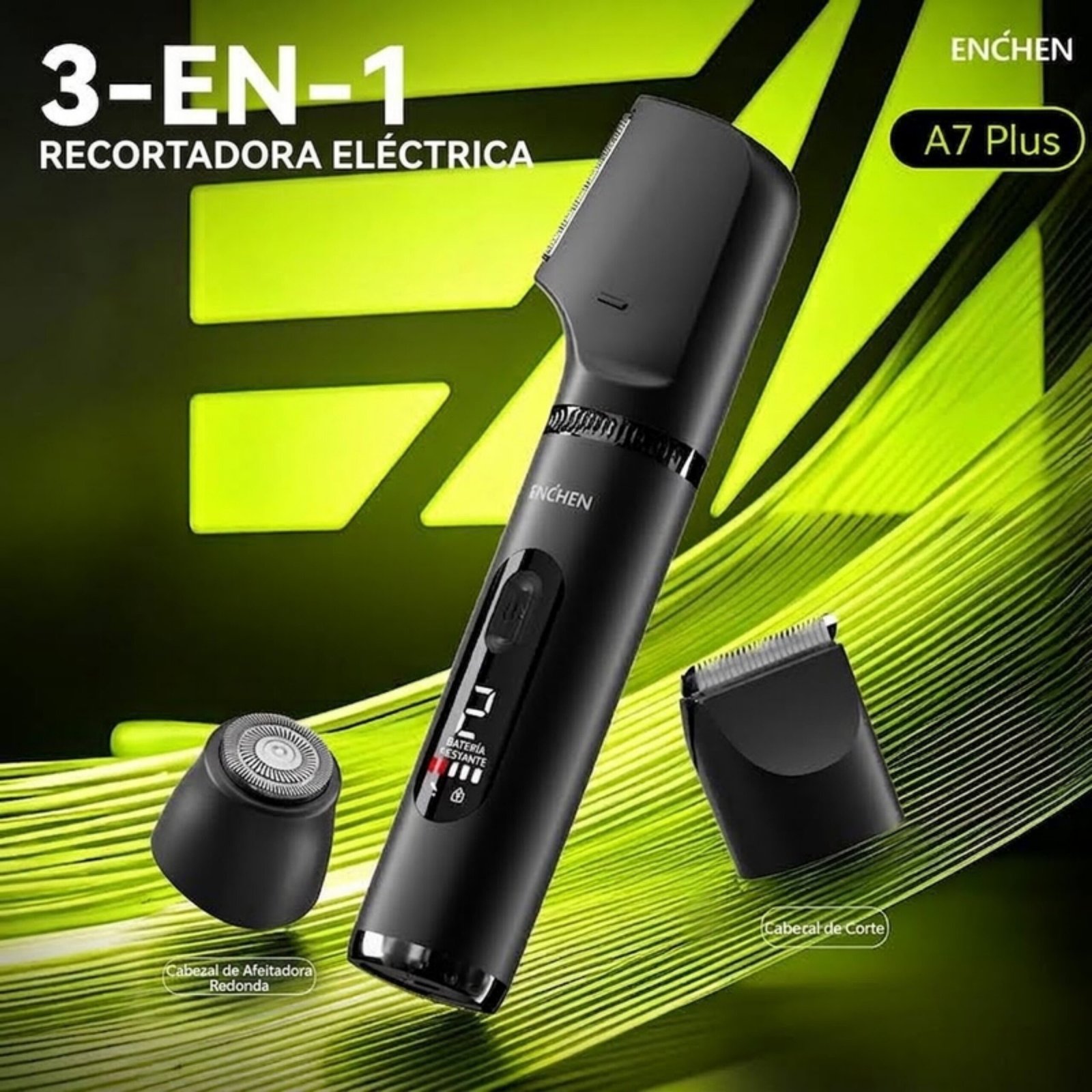 Depiladora multifuncional Enchen A7 Plus - Negro