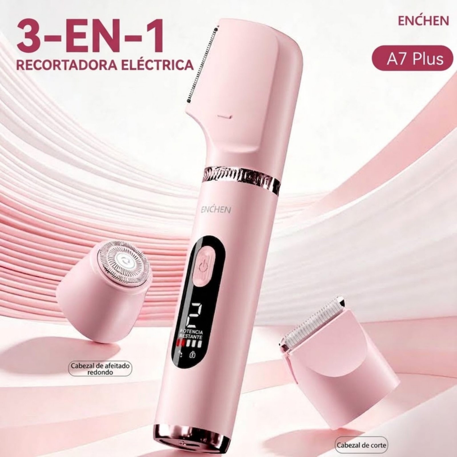 Depiladora multifuncional Enchen A7 Plus - Rosado