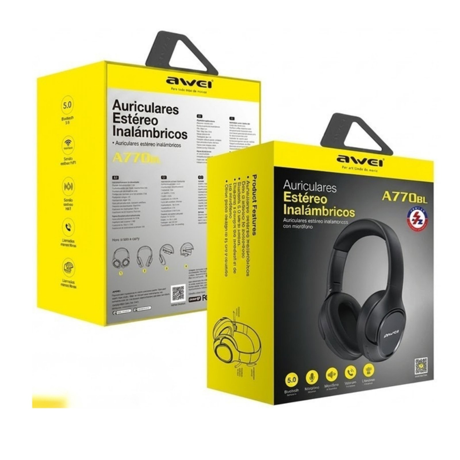 Audifonos Inalambricos Estereo A770bl Headphones - Imagen 8