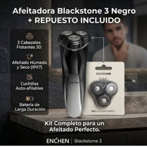 Pack: 1x Afeitadora Enchen Blackstone 3 + 1x Afeitadora Blackstone 3 Xiaomi Enchen - Repuesto - Pack 1.
