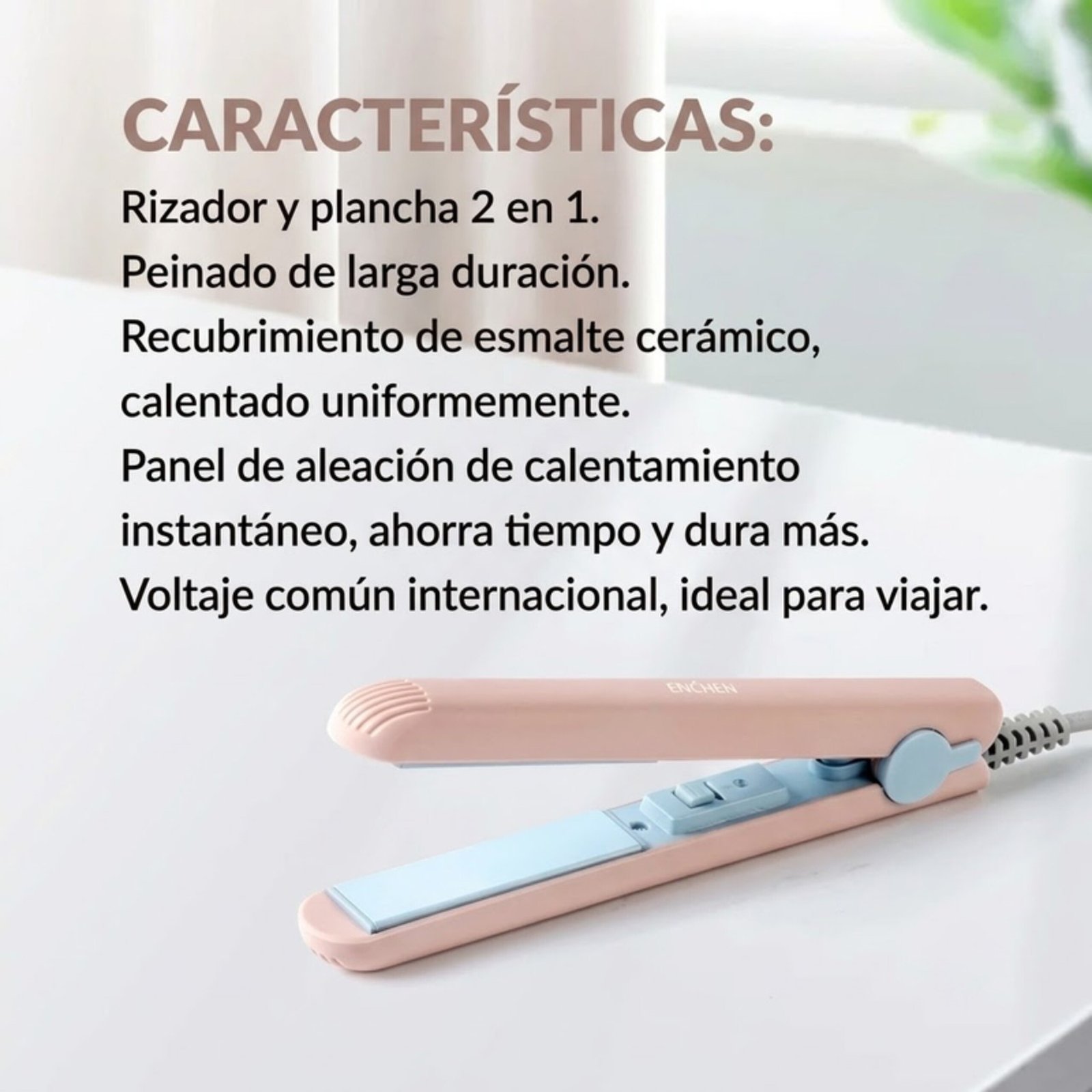 Mini Alisadora Enchen EH1002 - Imagen 8