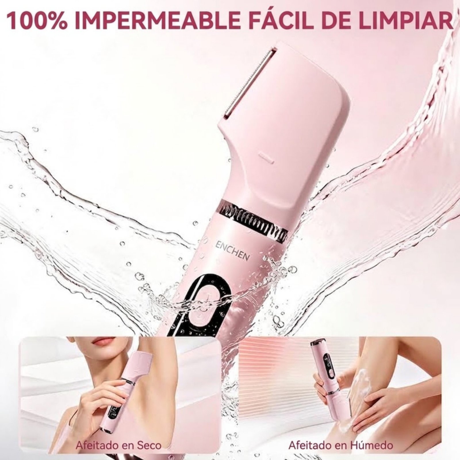 Depiladora multifuncional Enchen A7 Plus - Rosado - Imagen 4