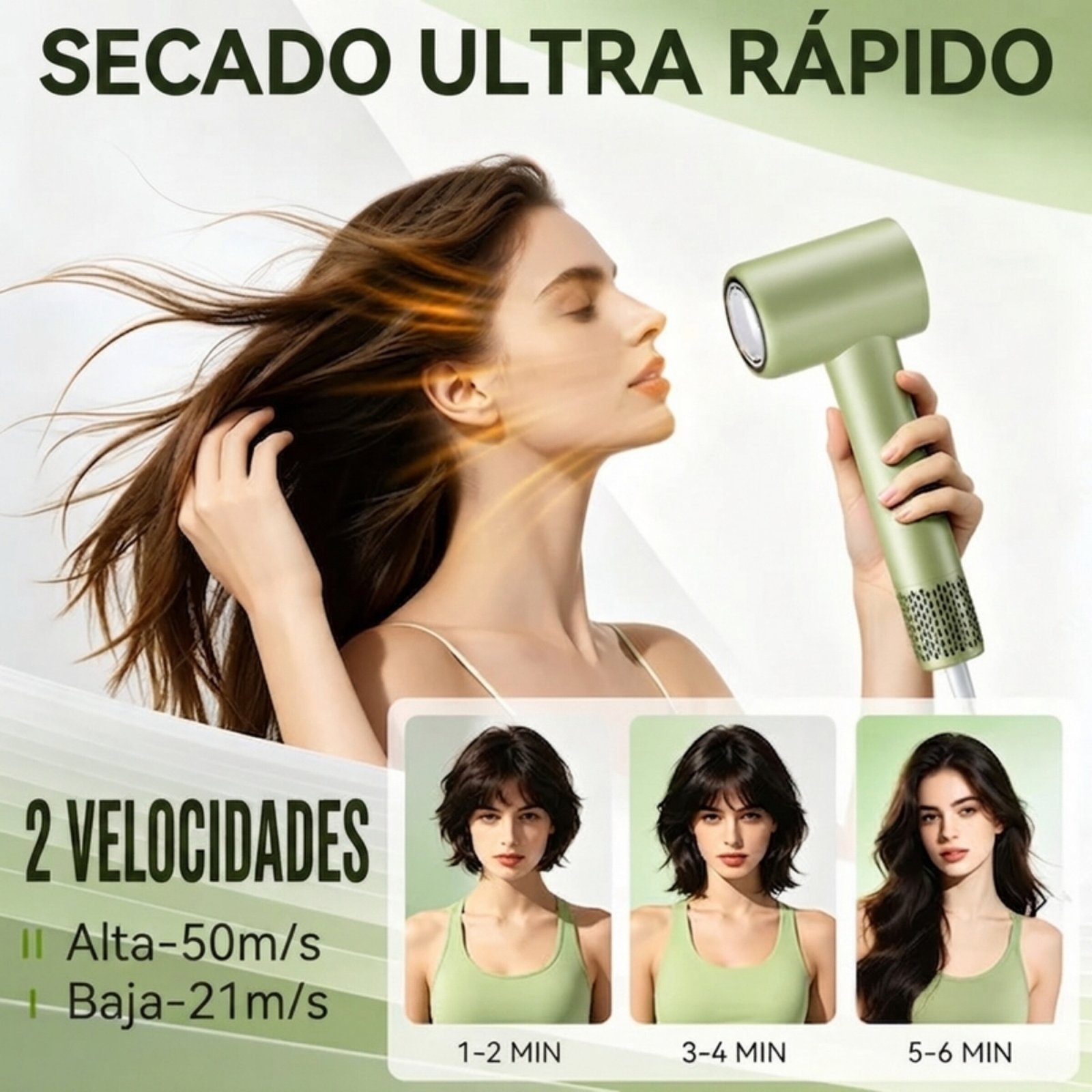 Secadora de Alta velocidad Enchen Air 8 - Verde - Imagen 7